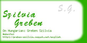 szilvia greben business card